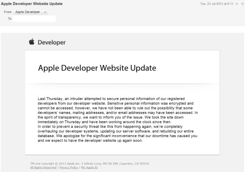 Apple Website Hacked
