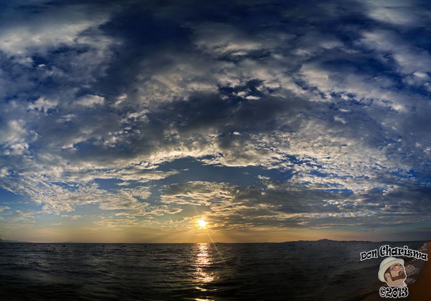 Huge Sky Ocean Sunset Panorama