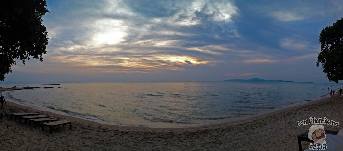 Strikingly Surreal Beach Sunset Panorama