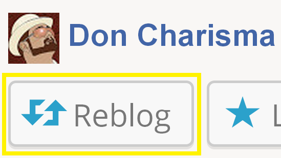 share, reblog, DON CHARISMA