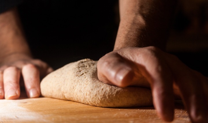 flour,dough,knead,kitchen,food,hand,hands,wheat,baker,preparation,ingredients,bread,sicily,italy, DON CHARISMA